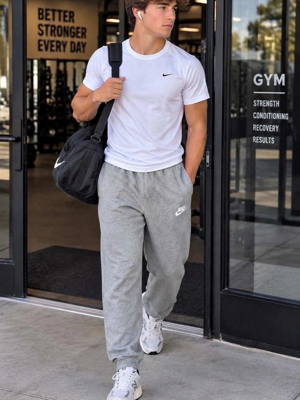 Nike Sportswear Gray Joggers Large